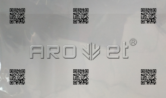 28圈A-one高速UV喷码机在PE膜上喷二维码